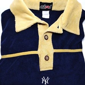 Vintage Terry cloth New York Yankees Polo Shirt